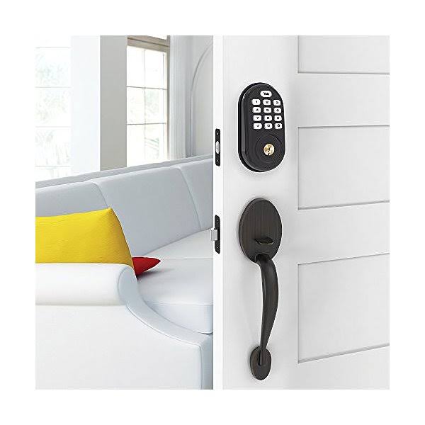 Z-Wave Push Deadbolt Bronze G96630