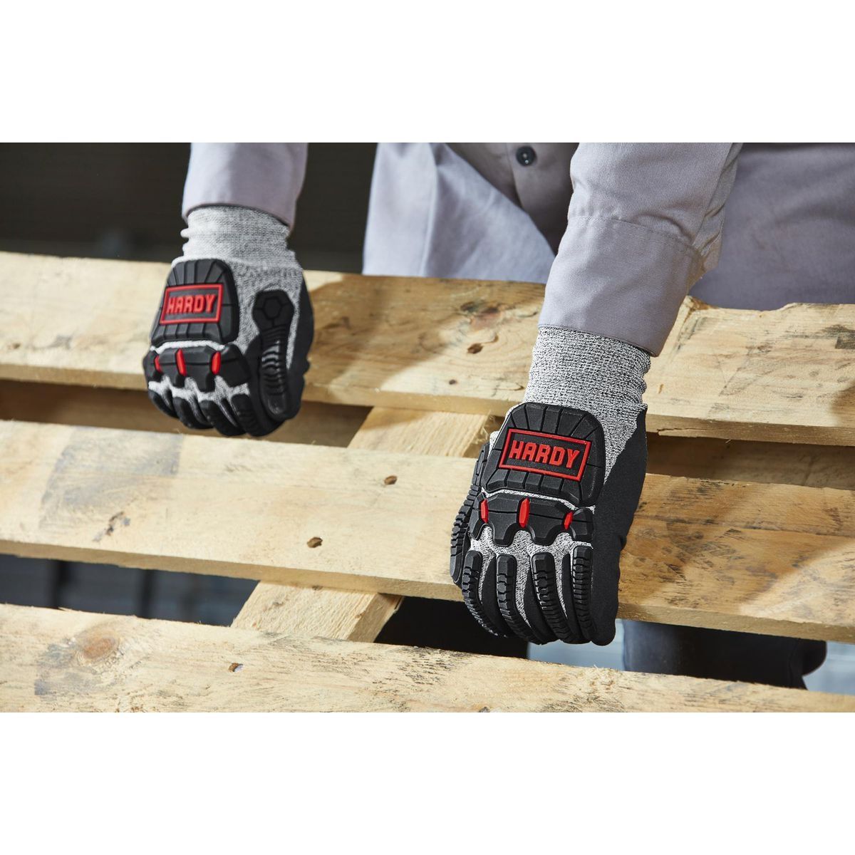 Nitrile-Dipped Impact Protection Work Gloves, X-Large G658