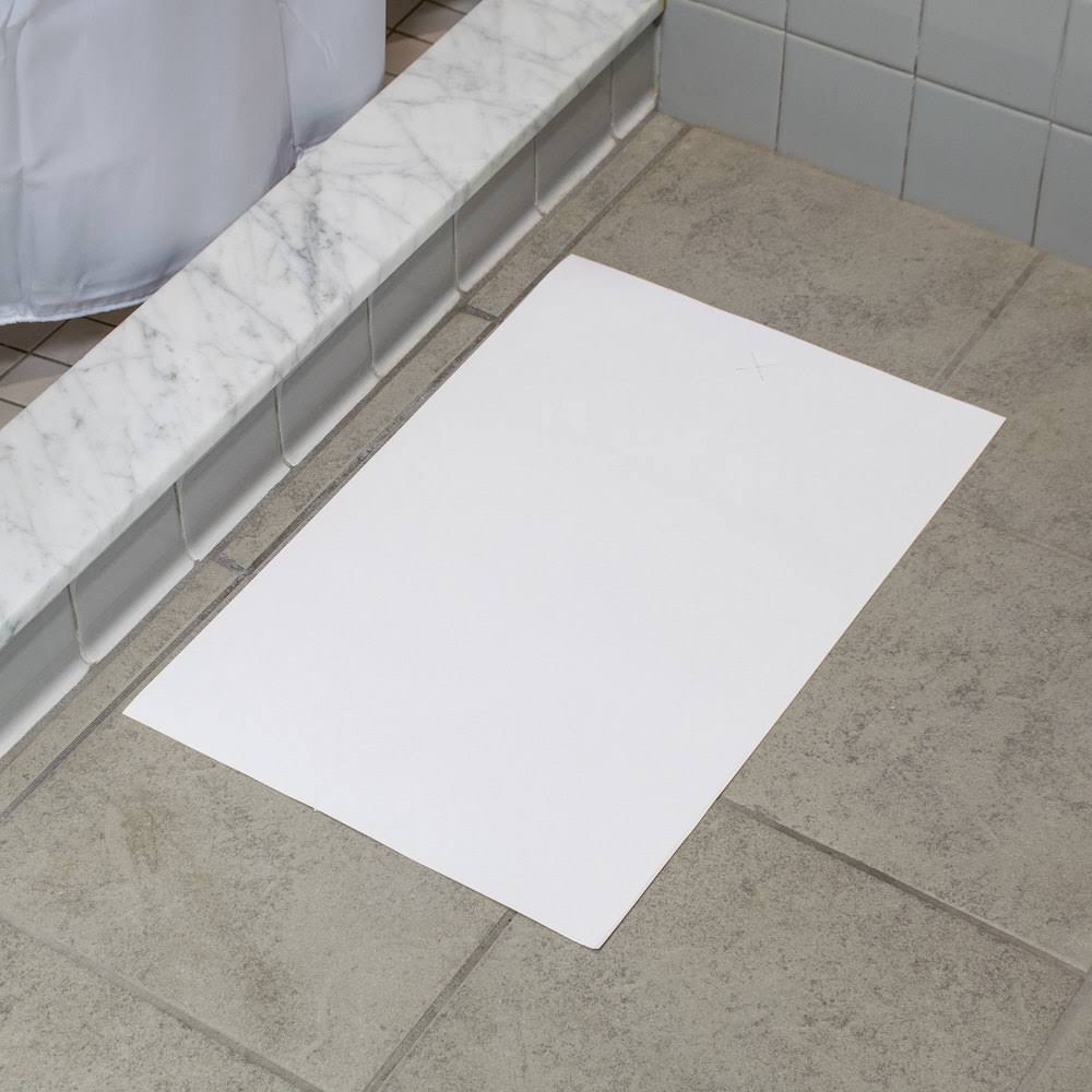 White Paper Bath Mat, 14 x 21.25, 500/Carton S50422