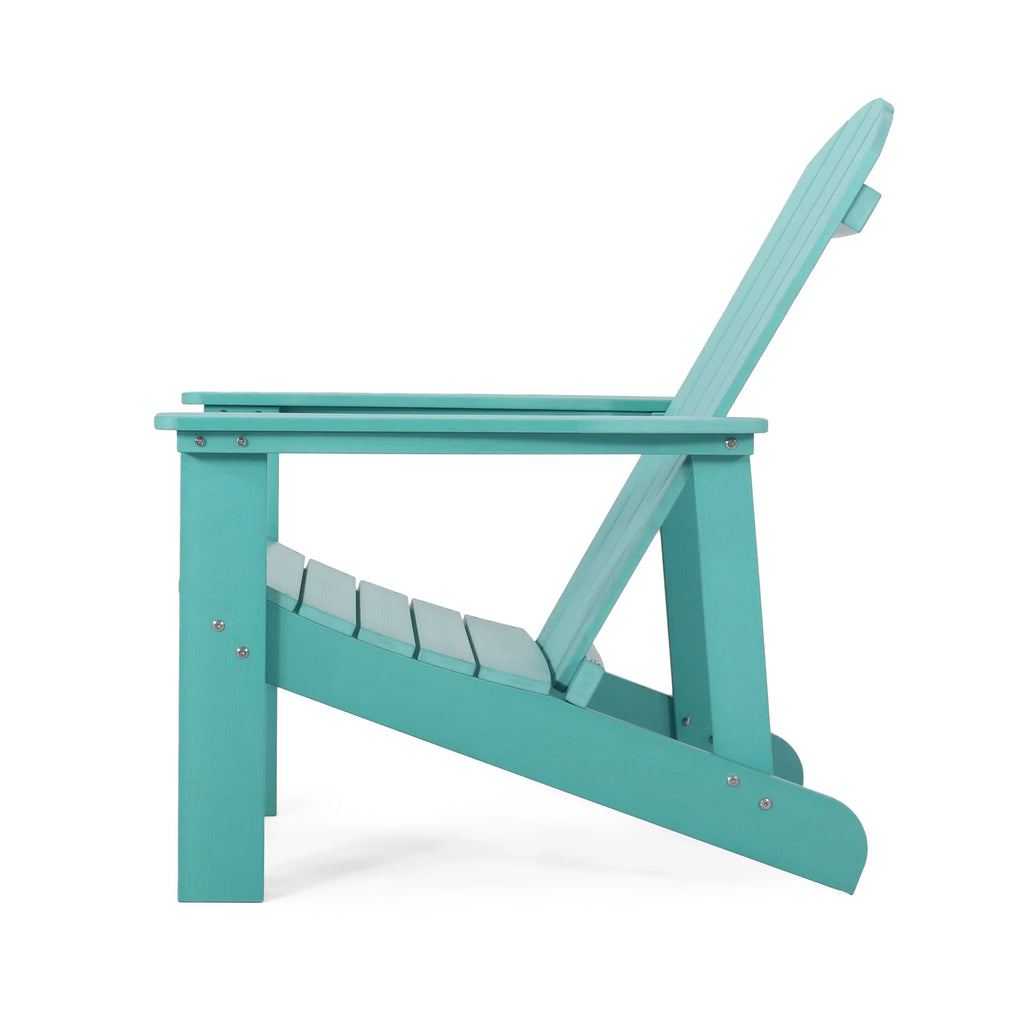 Teal Faux Wood Outdoor Adirondack Chair Z4975