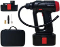 12V Cordless Car Tire Pump with Digital Pressure Gauge, LED Light, Rechargeable Battery Pack, Pack of 2 I911528