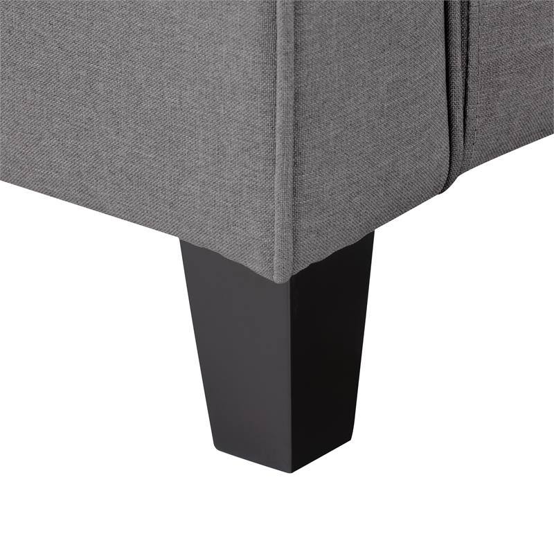 Gray Fabric Loveseat Sofa W45061