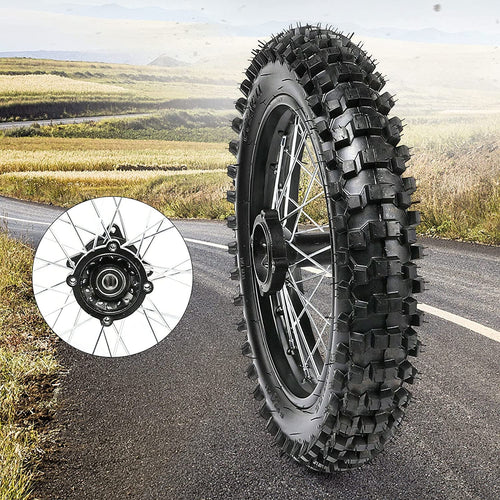 14 90/100-14 Rear Wheel Tire and Rim Inner Tube with 15mm Bearing C387474