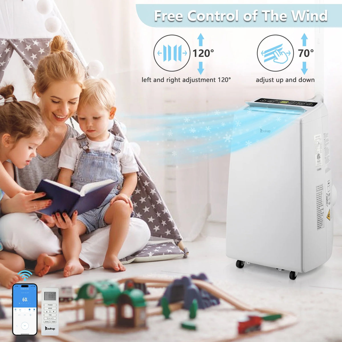 12000 BTU Portable Air Conditioner with Dehumidifier and Fan N220591