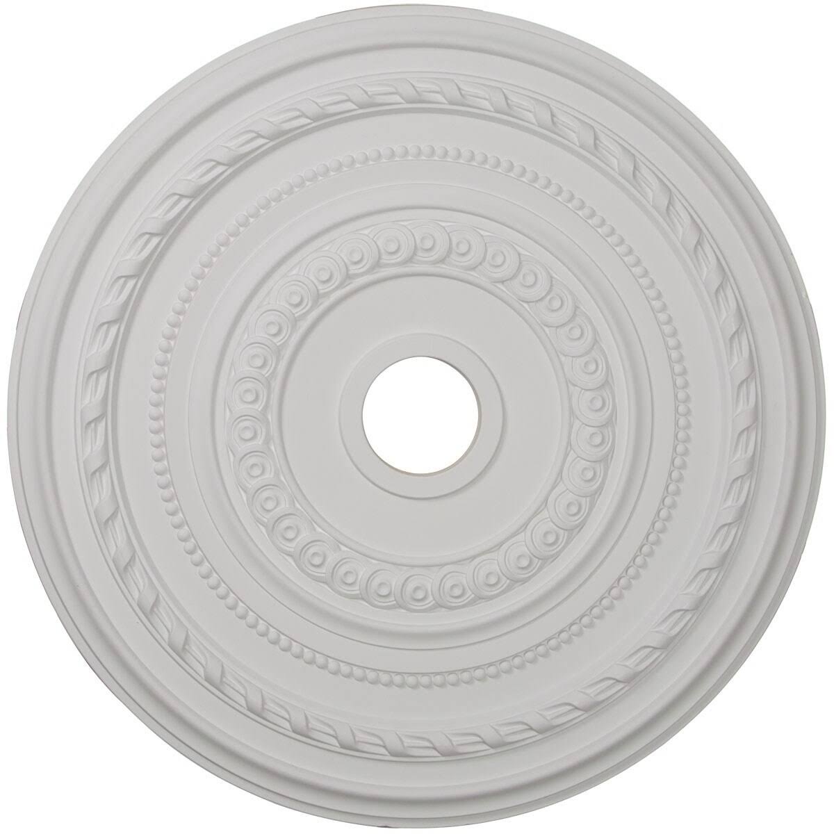 Hand-Painted Brushed Mahogany Ceiling Medallion G87204