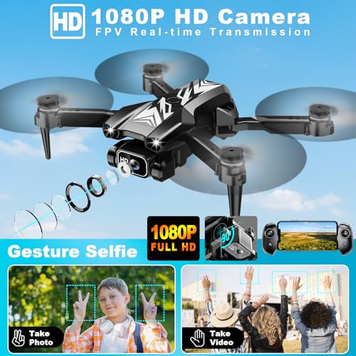 Mini Drone with Camera Foldable 1080P FPV Camera T557