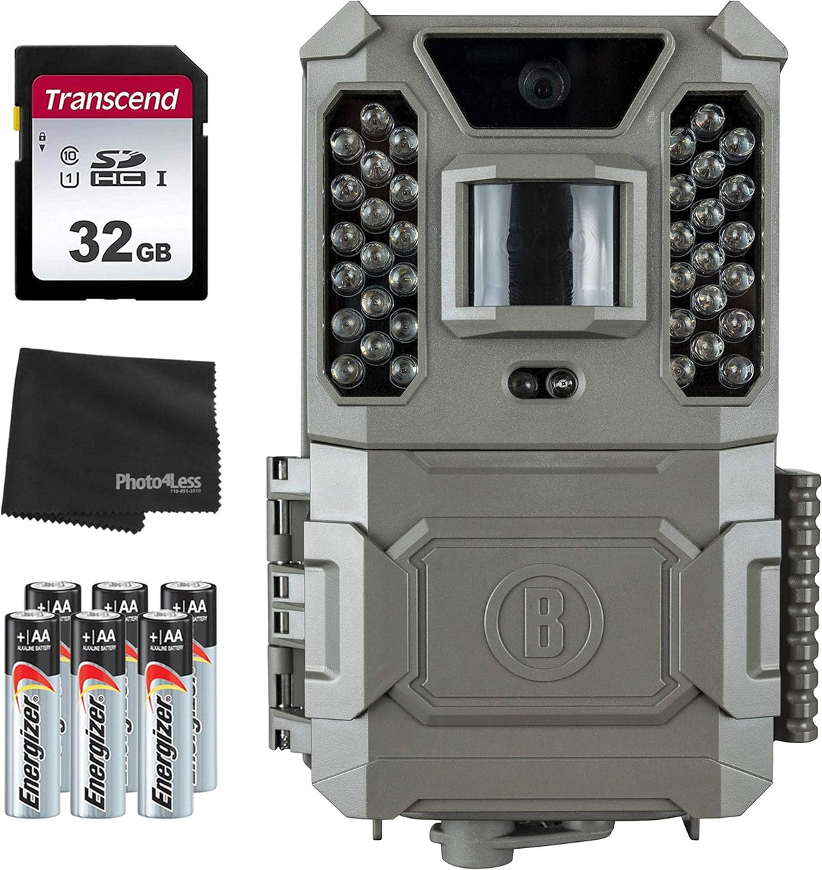 24MP Trail Camera with 32GB SD Card, 6 AA Batteries and Lens Cleaning Cloth E552