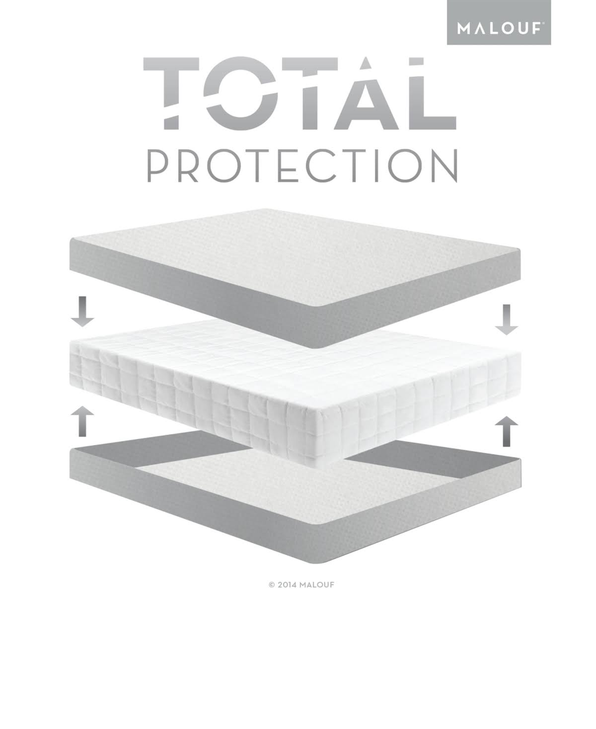 Split Cal King Mattress Protector with Tencel J6499