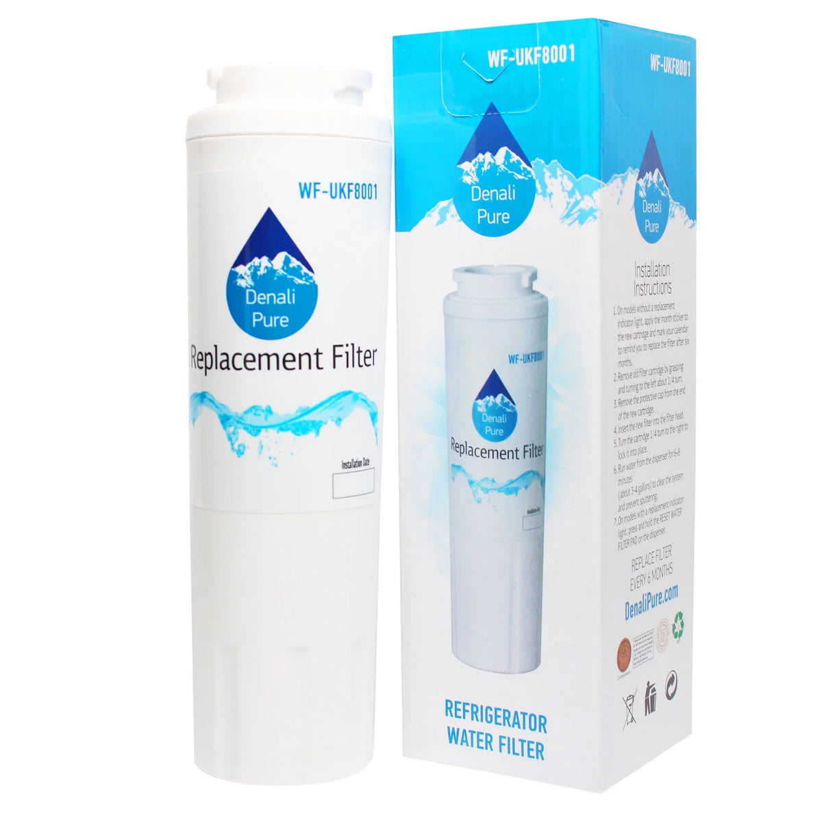 3-Pack Refrigerator Water Filter Cartridge A5801