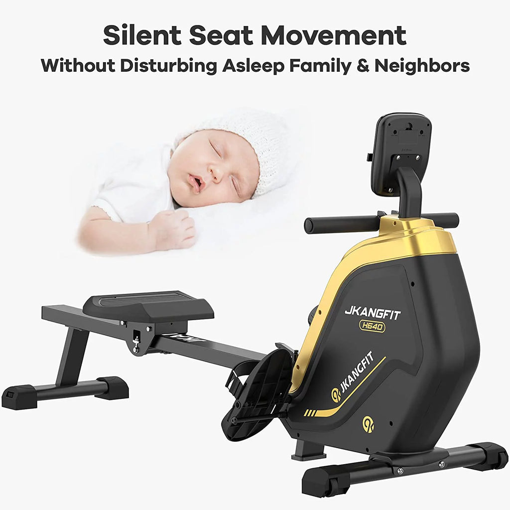 Folding Magnetic Rowing Machine with 16 Levels Resistance O99374