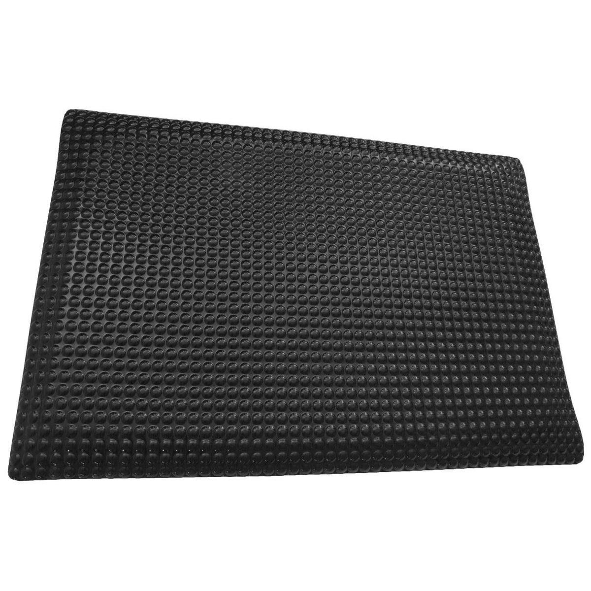 Glossy Black Anti-Fatigue No-Slip Mat - 3 ft. x 18 ft. x 0.63 in. W679