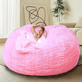 Black 6FT Embroidered Bean Bag Chair Cover I6611