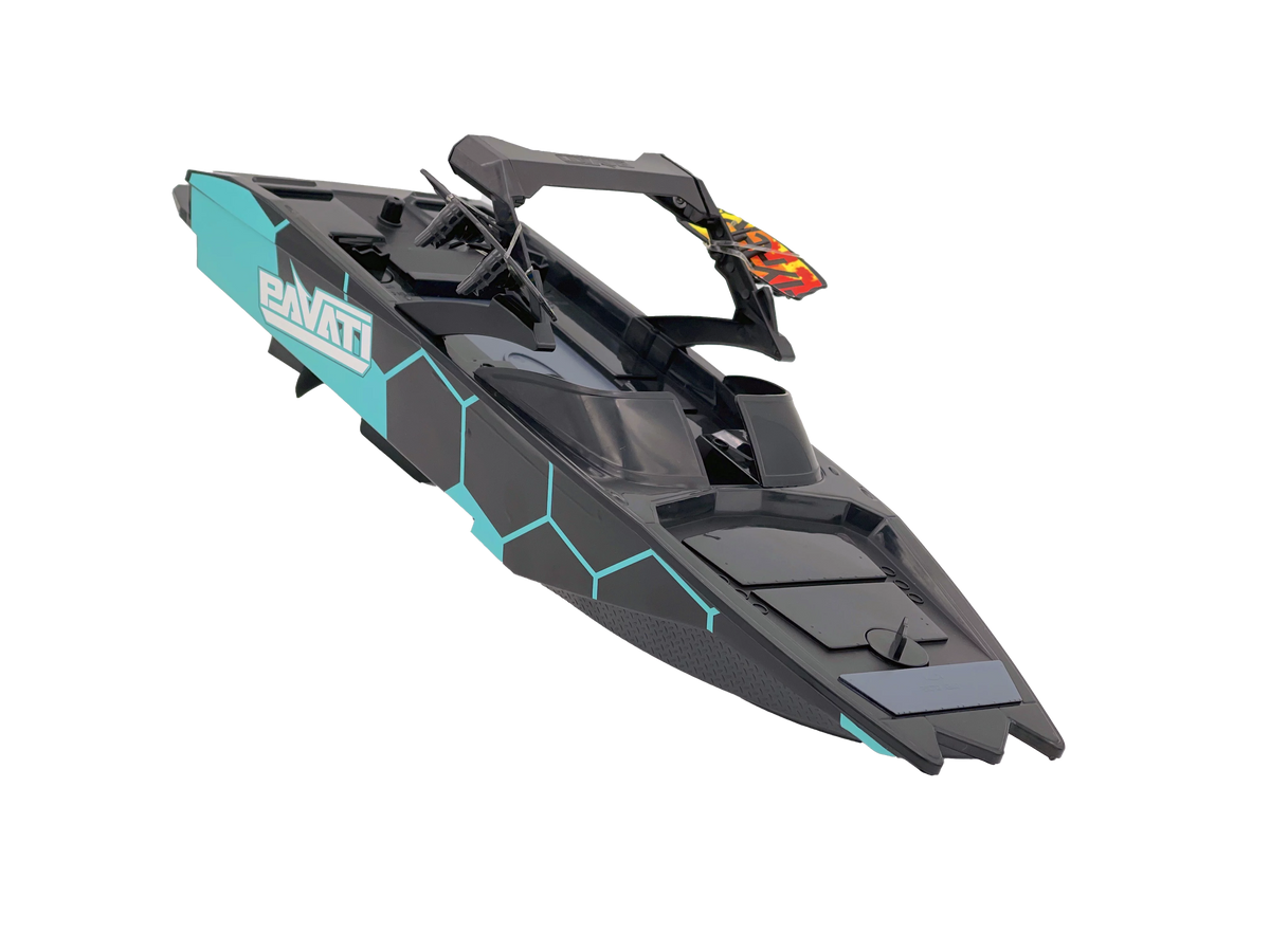 1:18 Electric Blue and Black Remote Control Wakeboard Boat S7349