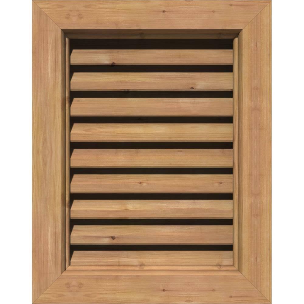 Unfinished Functional Vertical Gable Vent V55939