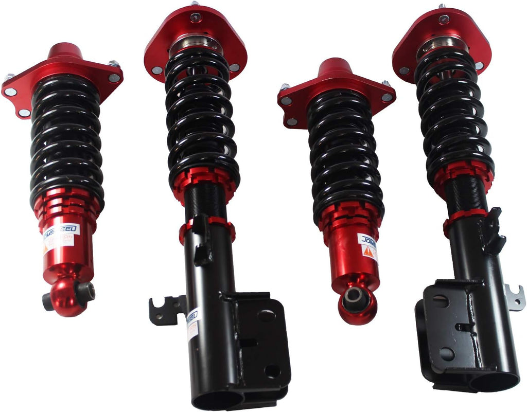 Red Full Coilover Struts Shocks Suspension Kit P647385