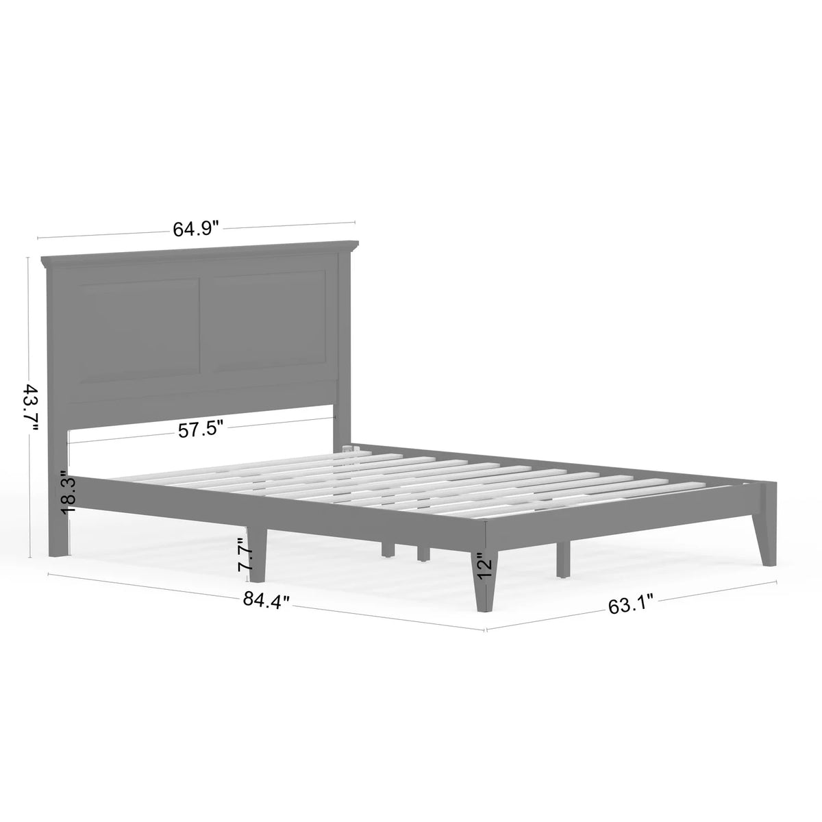 Wood Platform Bed Z503758