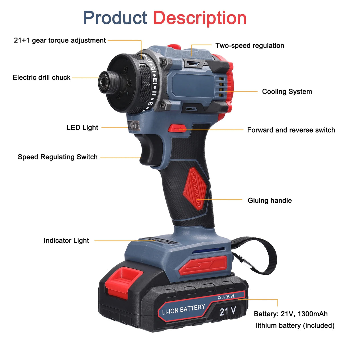 21V Electric Screwdriver M798081