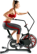 Red and Black Fan Exercise Bike W116
