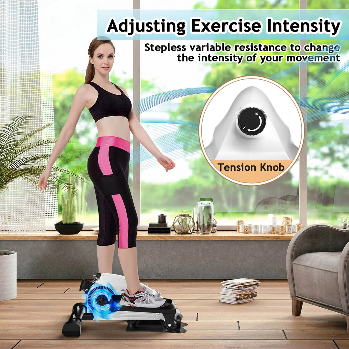 Portable Mini Magnetic Elliptical Stepper Machine Q590304