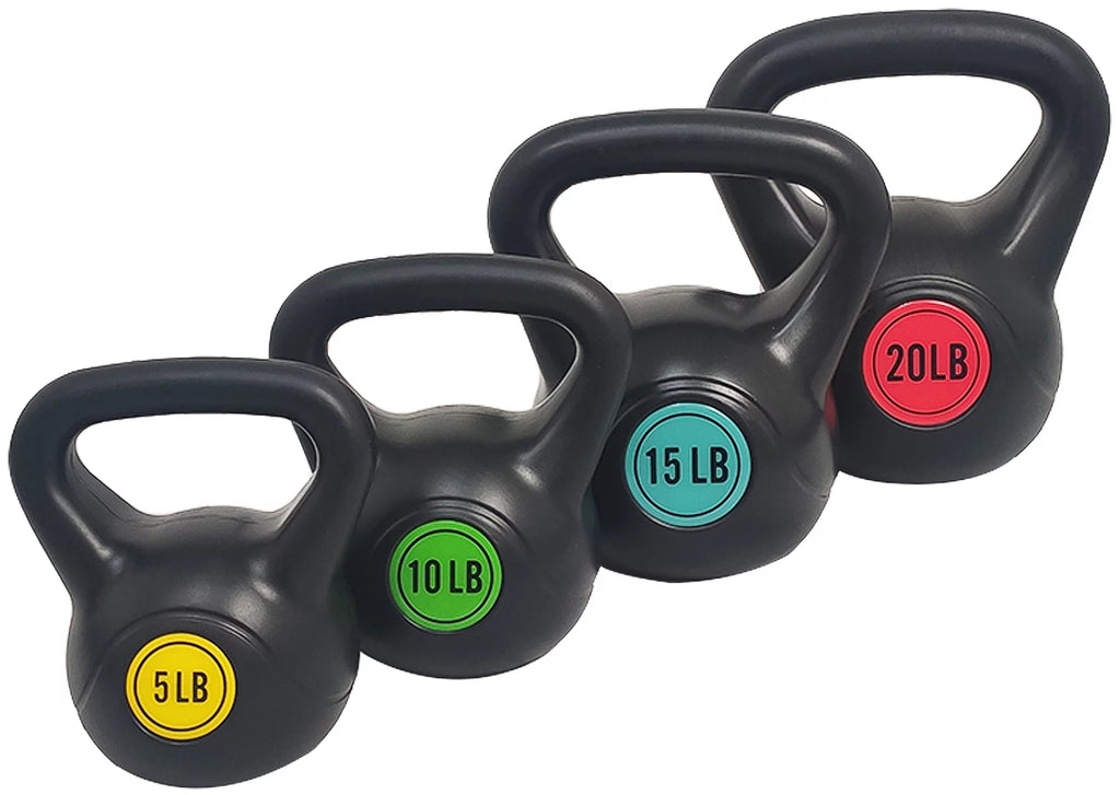 Wide Grip Kettlebell Set, 5lb 10lb 15lb H315590