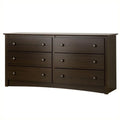 6 Drawer Wood Dresser S621