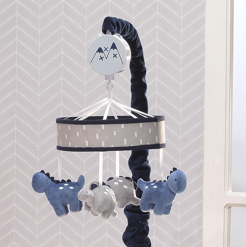 Blue/Gray Dinosaur Musical Baby Crib Mobile A73662