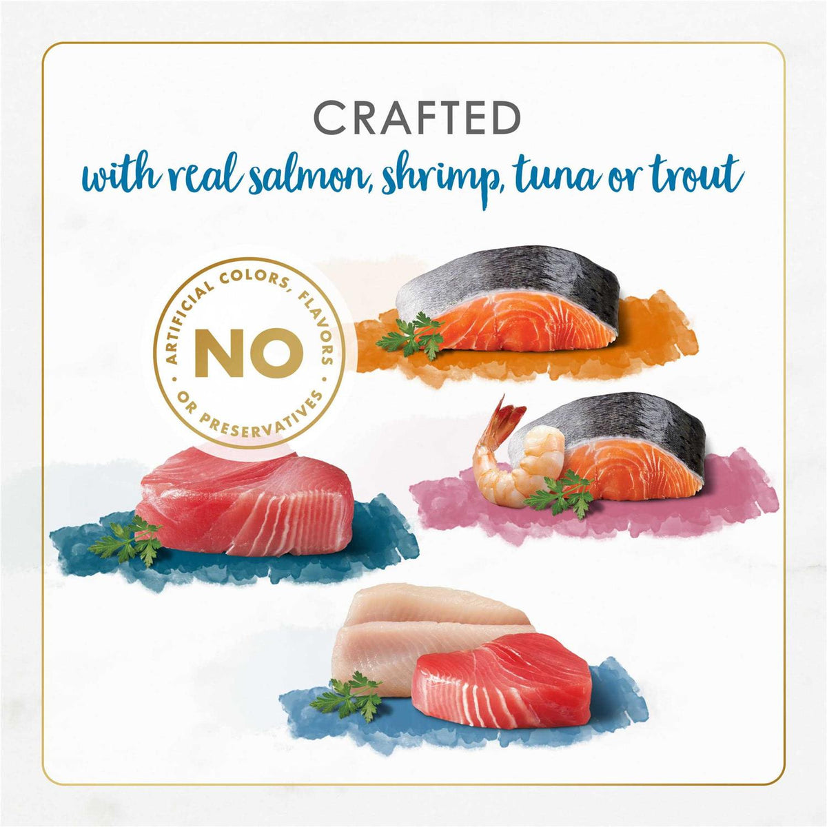 Wet Cat Food Variety Pack Seafood Q6909