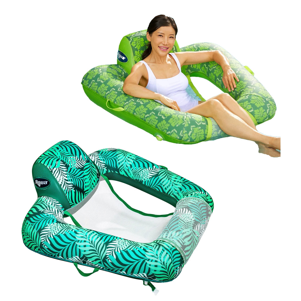 Green + Teal Fern Pool Lounge Chair Float M957964