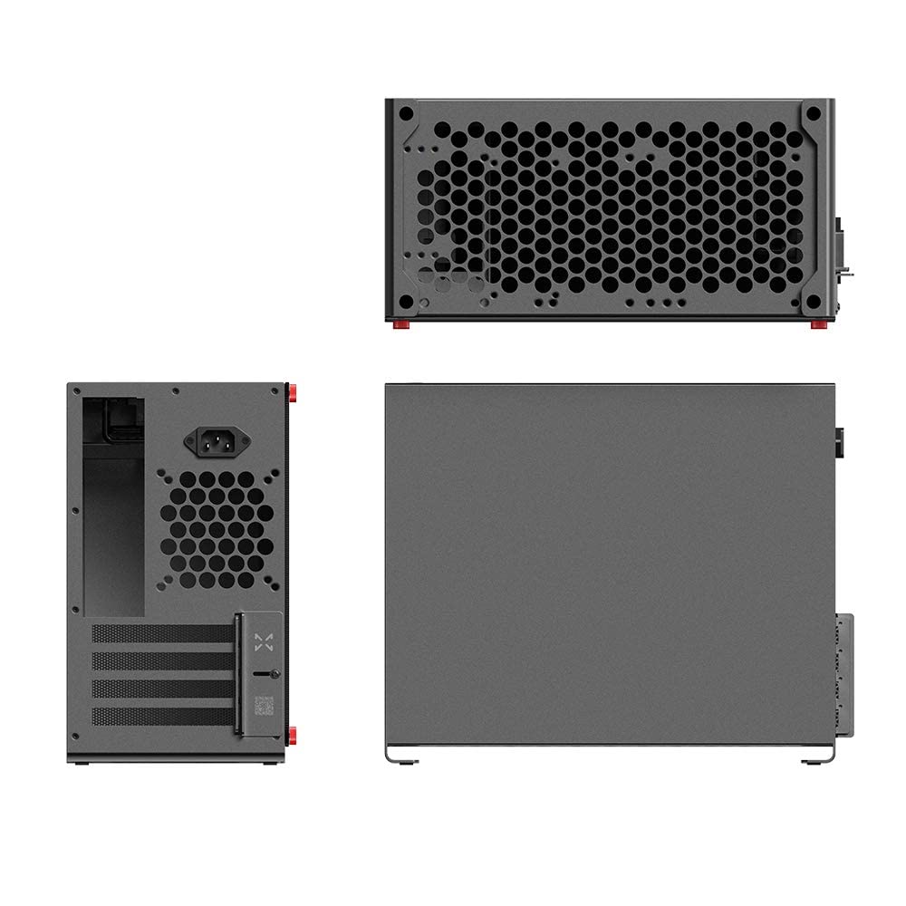 Dark Gray Aluminum Tempered Glass PC Case Y61741
