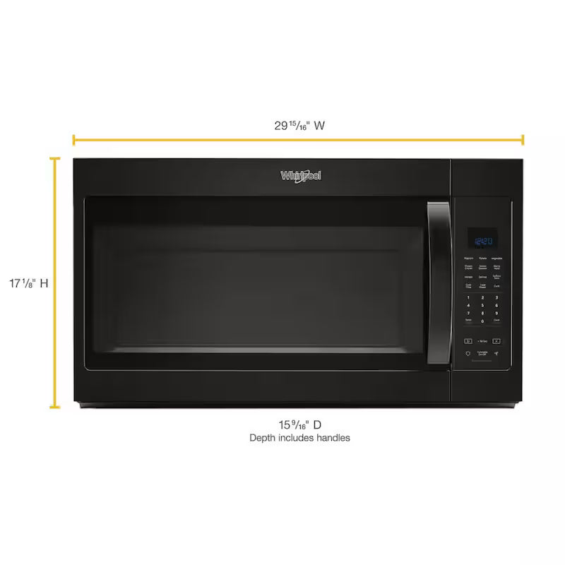 Black Over the Range Microwave with Sensor Cooking T414813