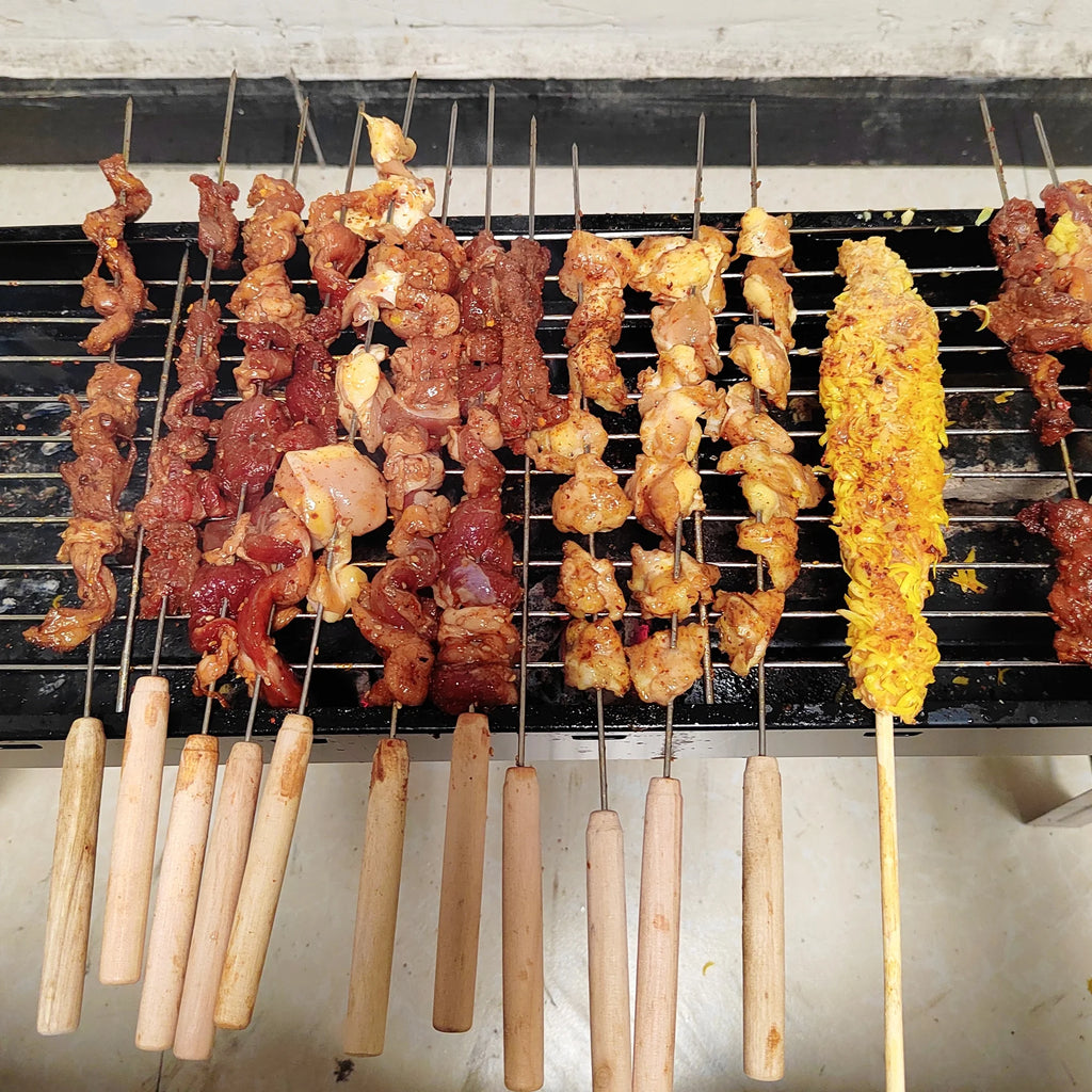 Electric Outdoor Searing Grill with Offset Smoker R972355