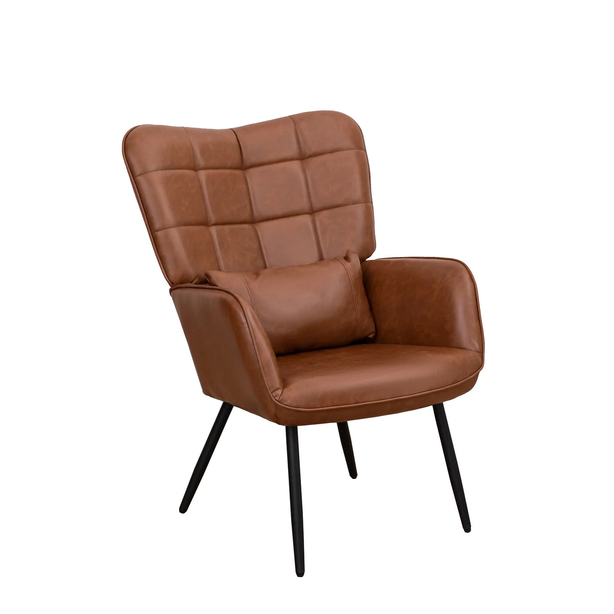 Bonded Leather Armchair with Metal Legs G18932