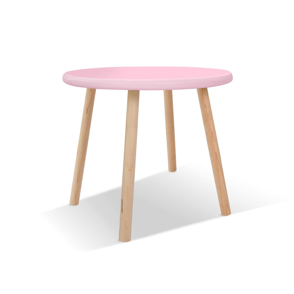 30x22 Round Kids Table in Maple/Pink F307979