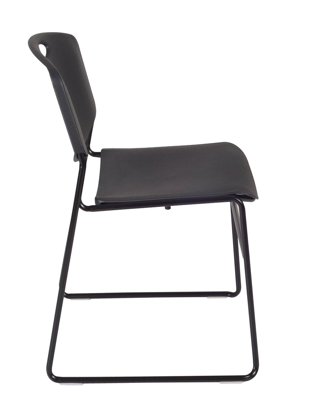 48x22 Round Breakroom Table with 4 Stack Chairs E244