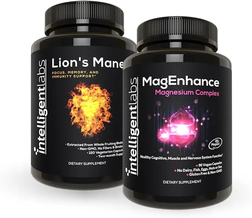 Magnesium Glycinate Threonate Taurate and Lion's Mane Mushroom Supplement Z4049