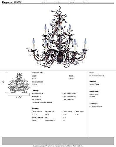 Etruscan Gold 9-Light Chandelier M25973