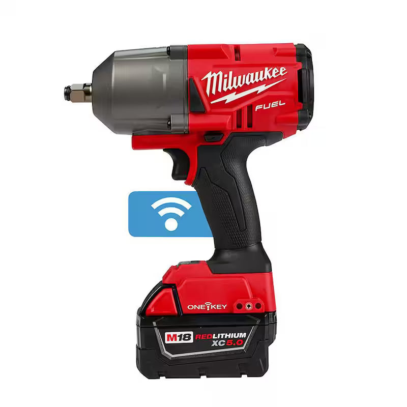 18-Volt Lithium-Ion Brushless Cordless 1/2 in. Impact Wrench Kit with 5.0Ah Battery E8897