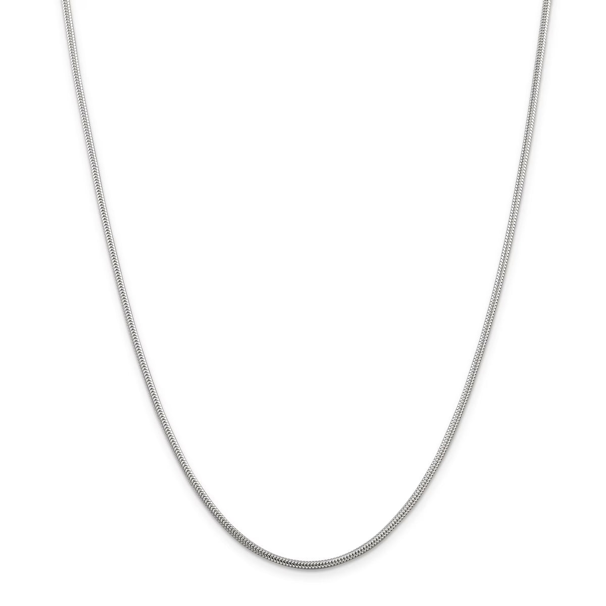 Sterling Silver 1.6mm Round Snake Chain B646