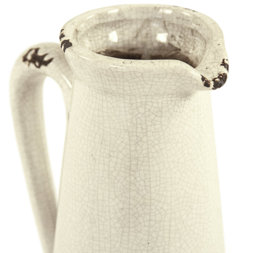 White Narrow Pitcher G76784