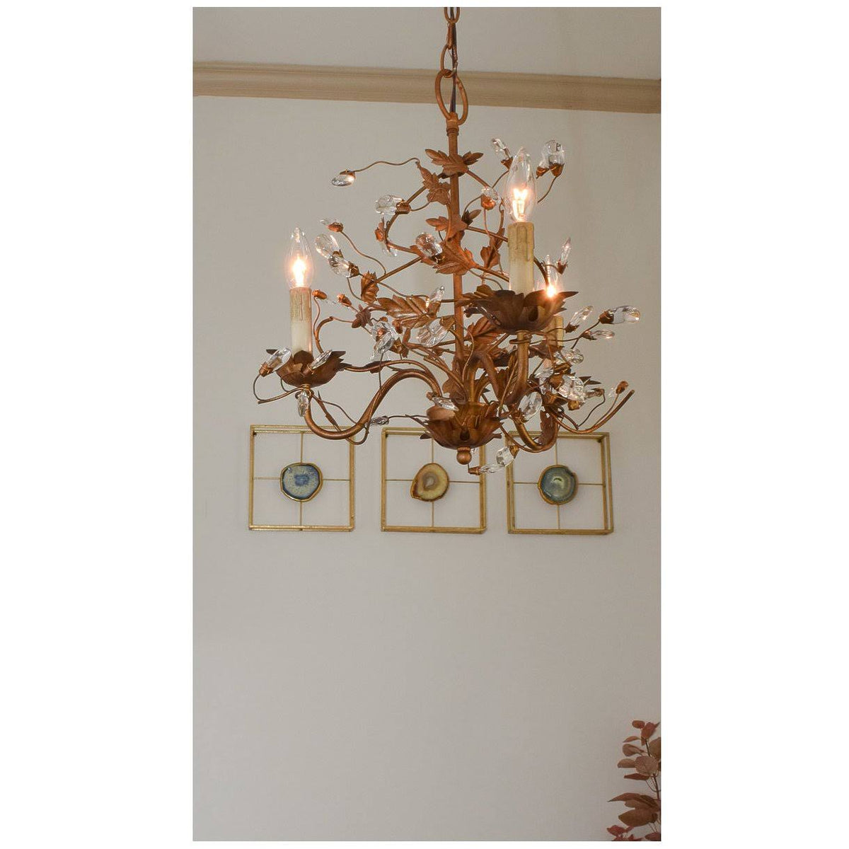 Etruscan Gold 9-Light Chandelier M25973