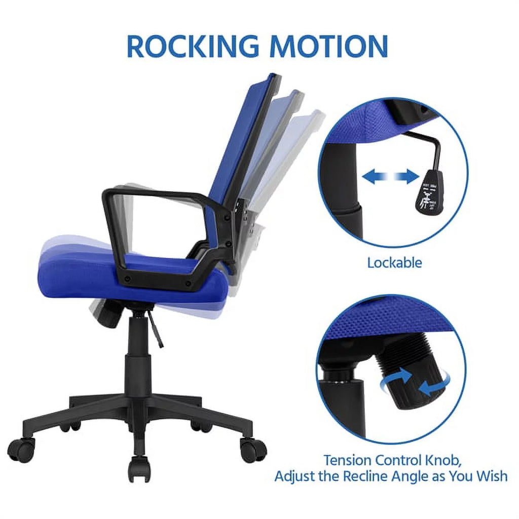 Blue Mesh Ergonomic Office Chair F39791