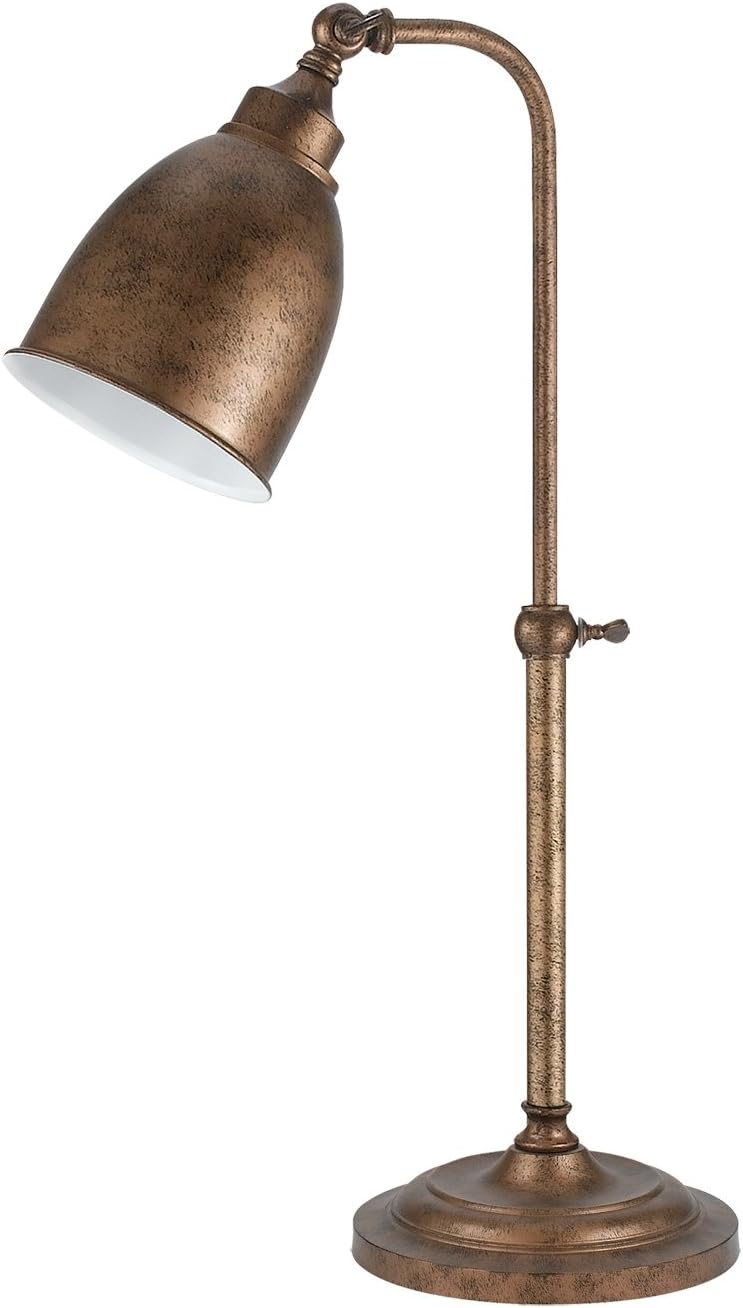 Rust Finish Table Lamp with Metal Shades X576