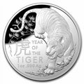 1 oz Silver Lunar Year of the Tiger Domed Proof Coin O17626