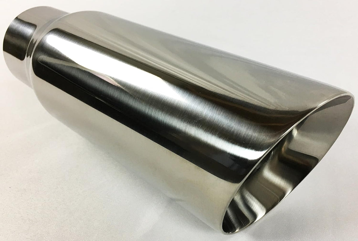 Polished Stainless Steel Double Wall Exhaust Tip Pack of 2 K463340