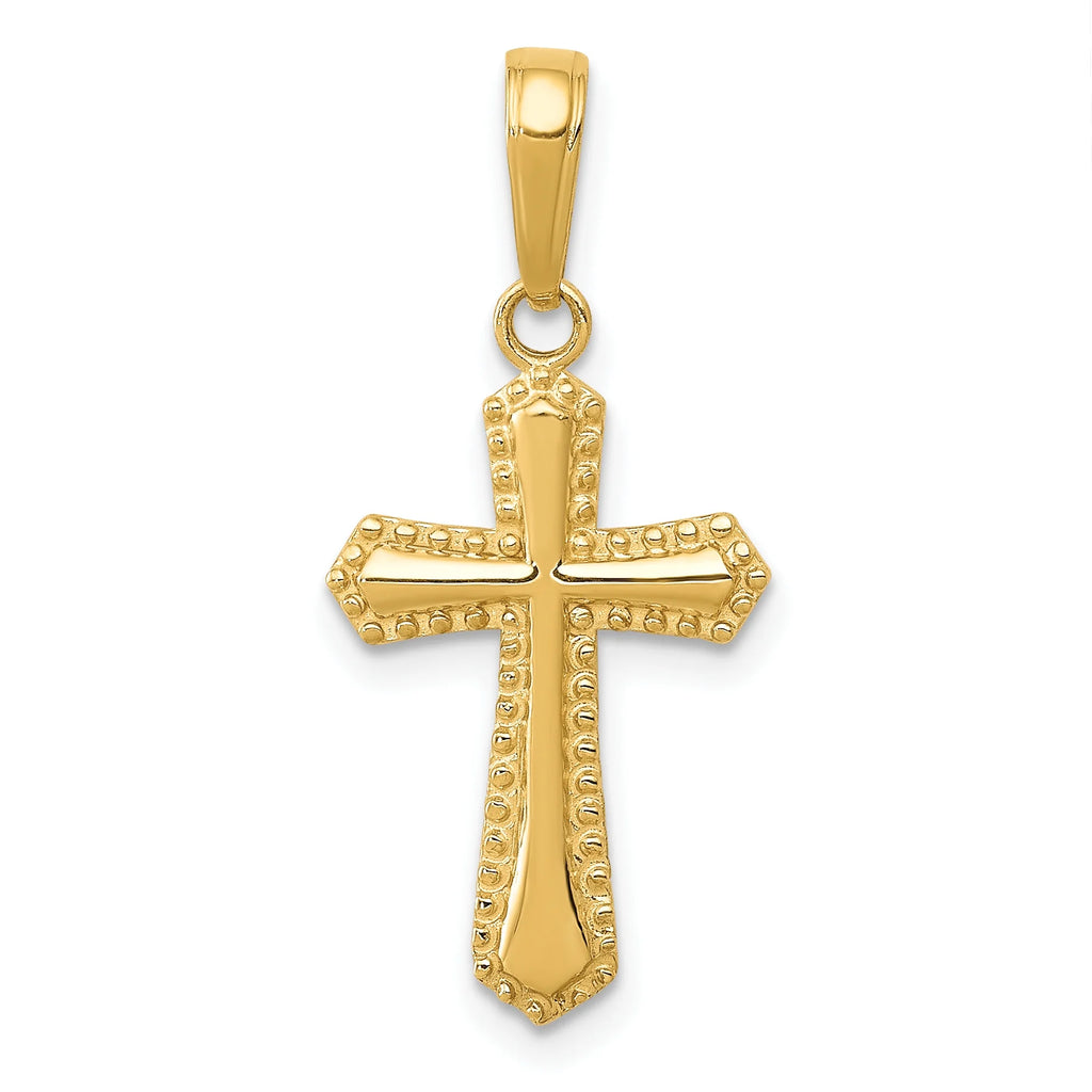 14K Yellow Gold Passion Cross Pendant Charm L38946