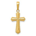 14K Yellow Gold Passion Cross Pendant Charm L38946