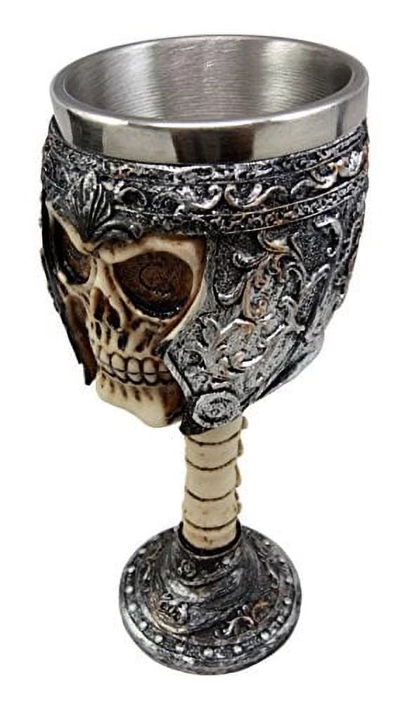 Skull Wine Goblet Chalice Cup 6oz P626