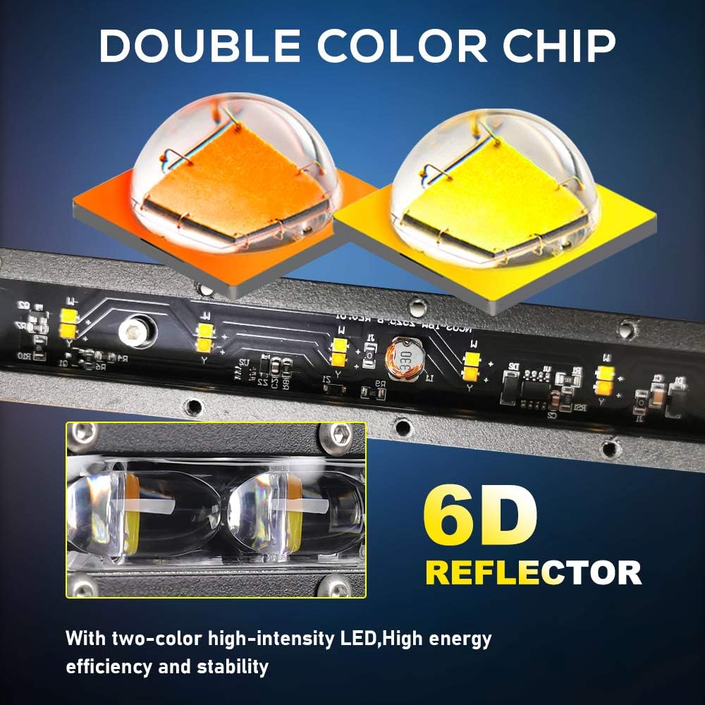 26 inch Slim Combo Beam LED Light Bar with Mounting Brackets, Pack of 2 H895350