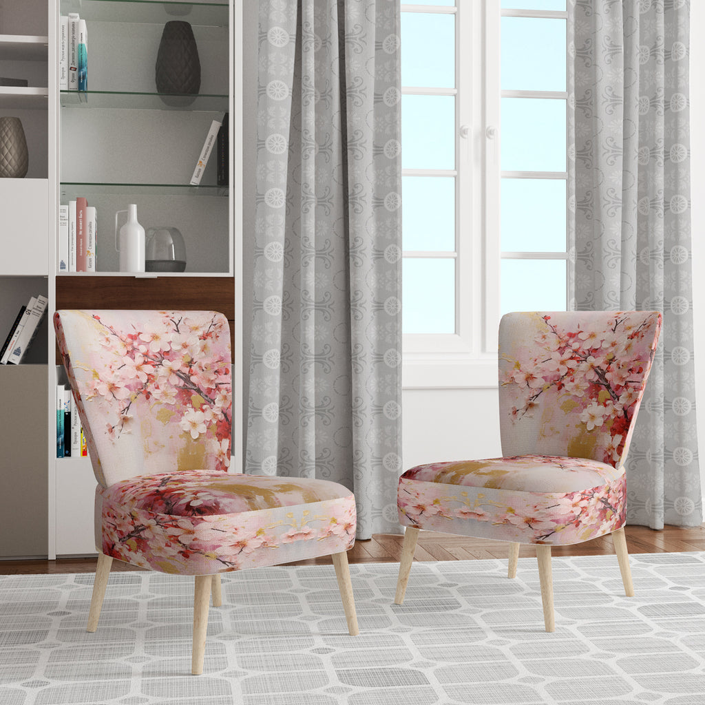 Upholstered Floral Accent Chair and Traditional Arm Chair X5916